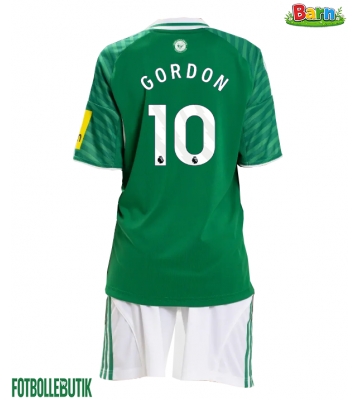 Newcastle United Anthony Gordon #10 Bortaställ Barn 2025-26 Kortärmad (+ Korta byxor)